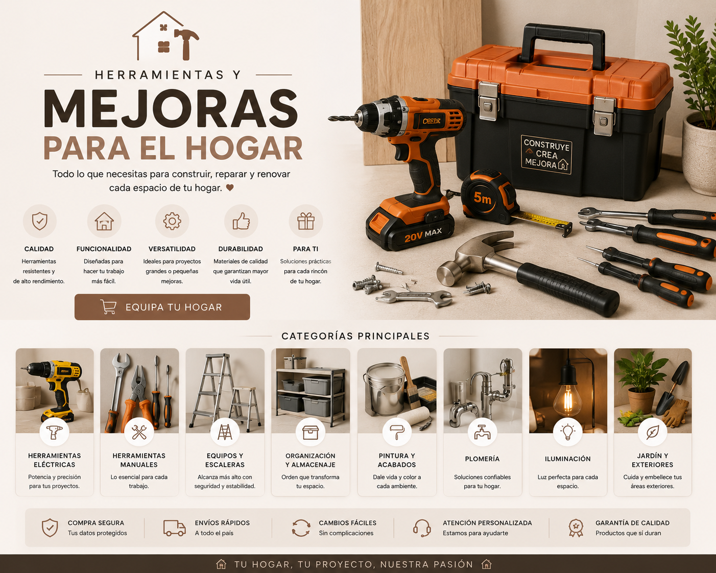 Herramientas Y Mejoras Para el Hogar