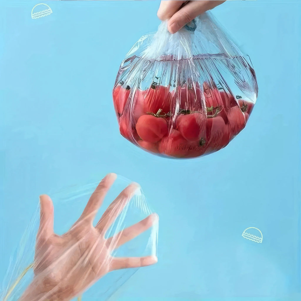 100/200/300 Plastic Bags, Disposable Plastic Packaging Film, Suitable for Snacks, Fruits, Vegetables, and Bread, Food Storage