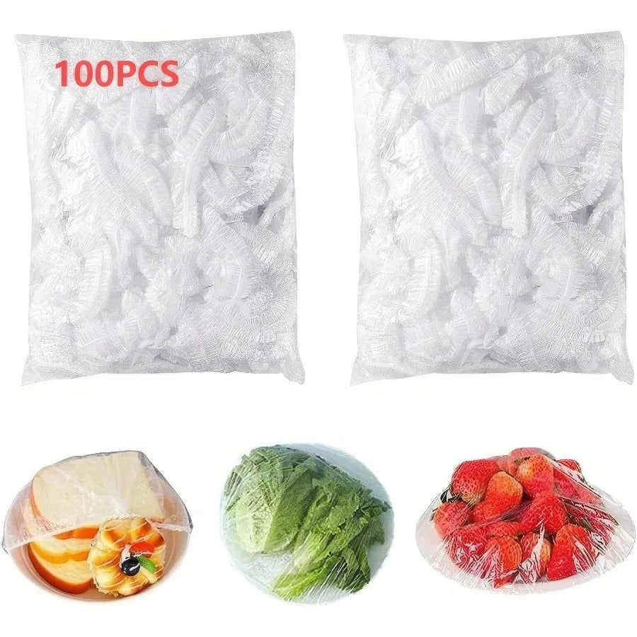 100/200/300 Plastic Bags, Disposable Plastic Packaging Film, Suitable for Snacks, Fruits, Vegetables, and Bread, Food Storage