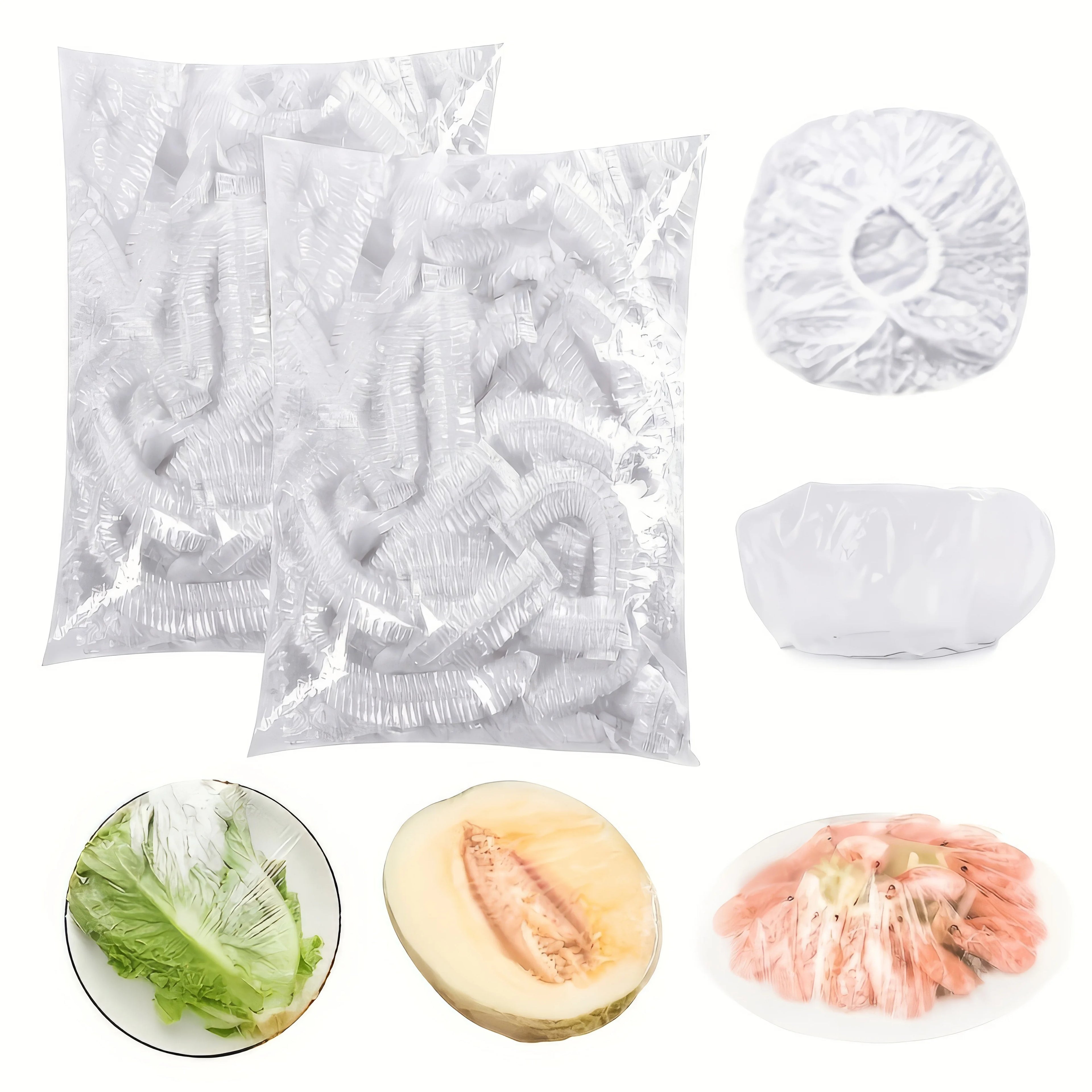 100/200/300 Plastic Bags, Disposable Plastic Packaging Film, Suitable for Snacks, Fruits, Vegetables, and Bread, Food Storage