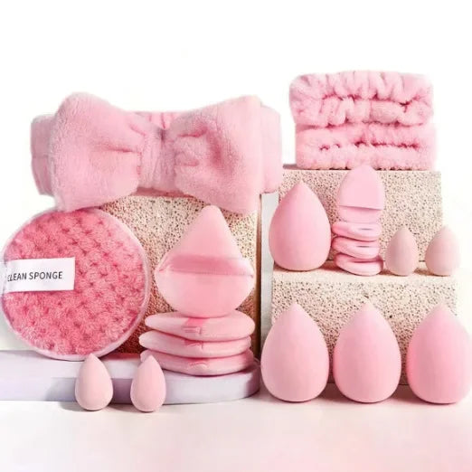 20Pcs Makeup Sponge Kit Beauty Sponges Blender Triangel Powder Puff Mini Make up Sponges For Liquid Foundation Concealer Cream
