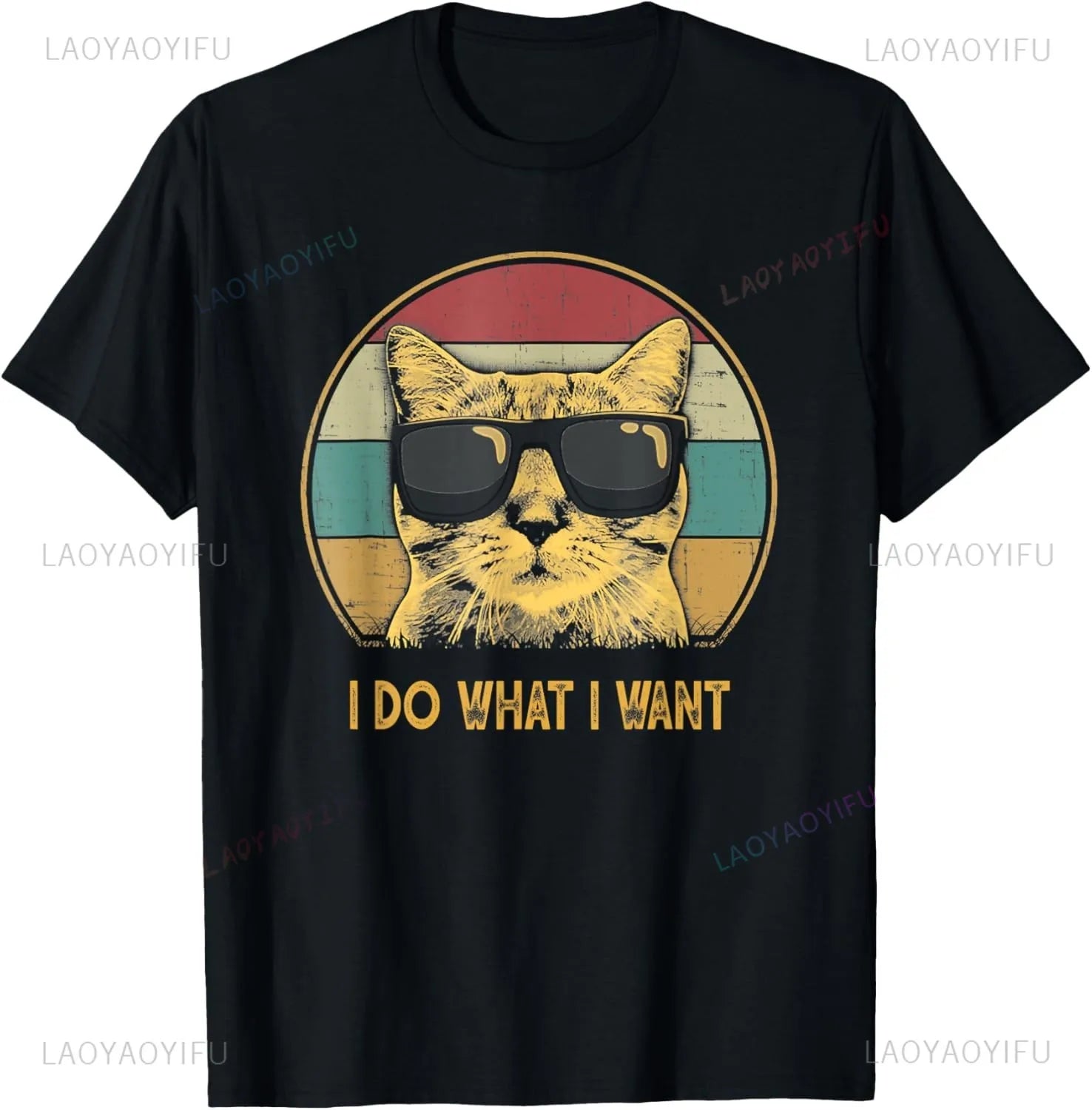 Funny Cats Sorry I Am Late I Saw A Cat T-Shirt Original Design Home Joke Streetswear Men Clothing Oversized T Shirt