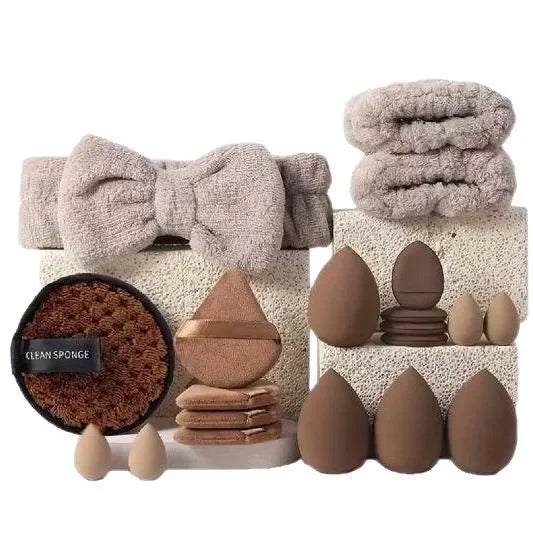 20Pcs Makeup Sponge Kit Beauty Sponges Blender Triangel Powder Puff Mini Make up Sponges For Liquid Foundation Concealer Cream