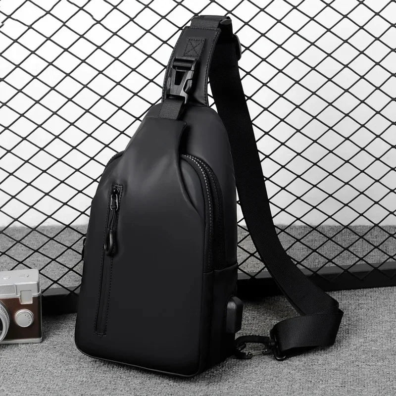 Large Capacity Multifunctional Chest Bag, Fashion Simple Commuter Lightweight Shoulder Crossbody Bag for Daily Travel