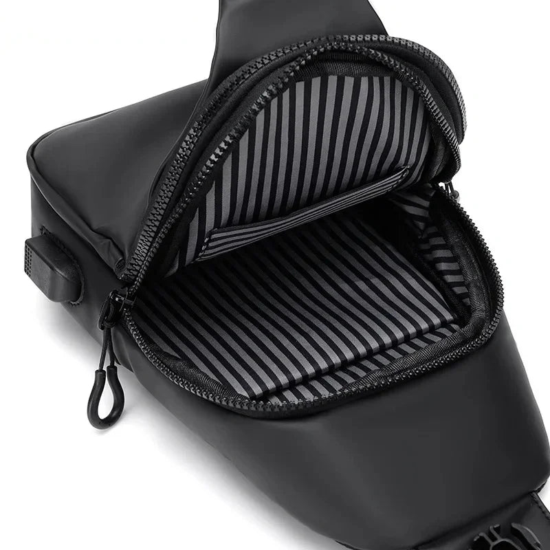 Large Capacity Multifunctional Chest Bag, Fashion Simple Commuter Lightweight Shoulder Crossbody Bag for Daily Travel