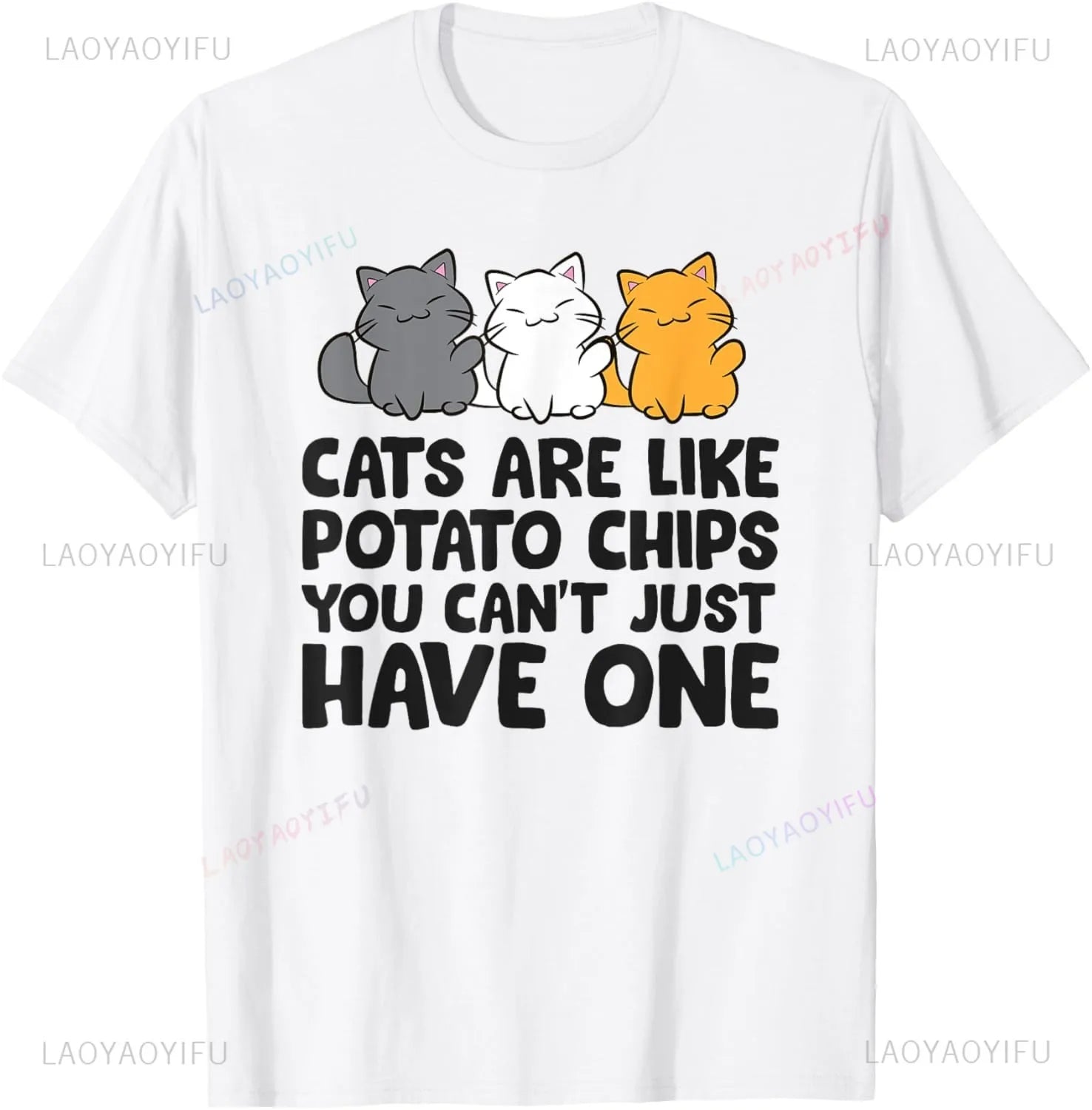 Funny Cats Sorry I Am Late I Saw A Cat T-Shirt Original Design Home Joke Streetswear Men Clothing Oversized T Shirt