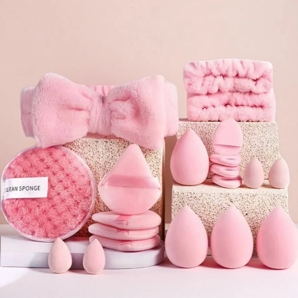 20Pcs Makeup Sponge Kit Beauty Sponges Blender Triangel Powder Puff Mini Make up Sponges For Liquid Foundation Concealer Cream