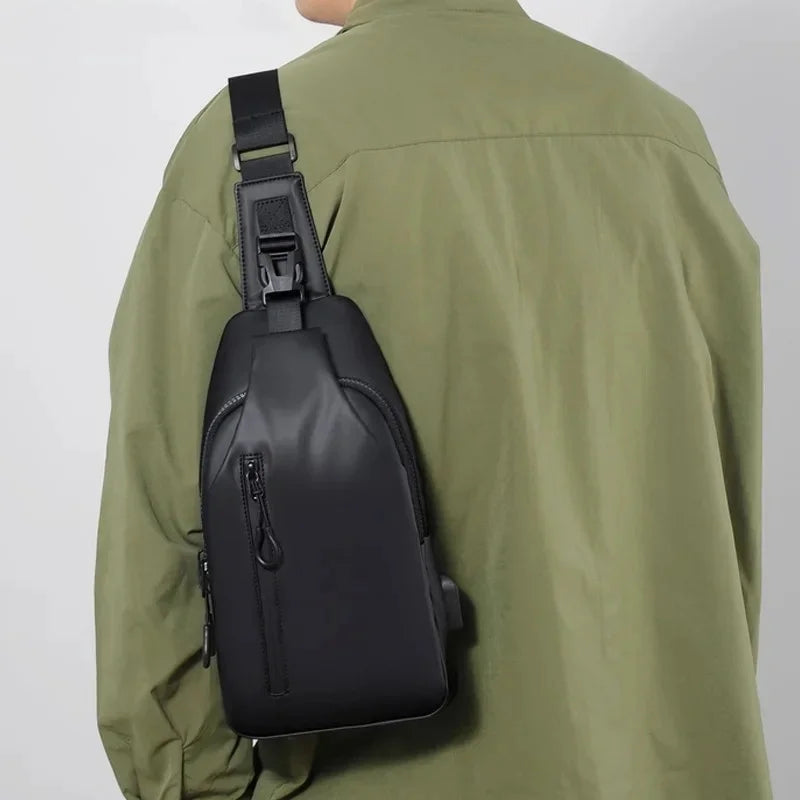 Large Capacity Multifunctional Chest Bag, Fashion Simple Commuter Lightweight Shoulder Crossbody Bag for Daily Travel