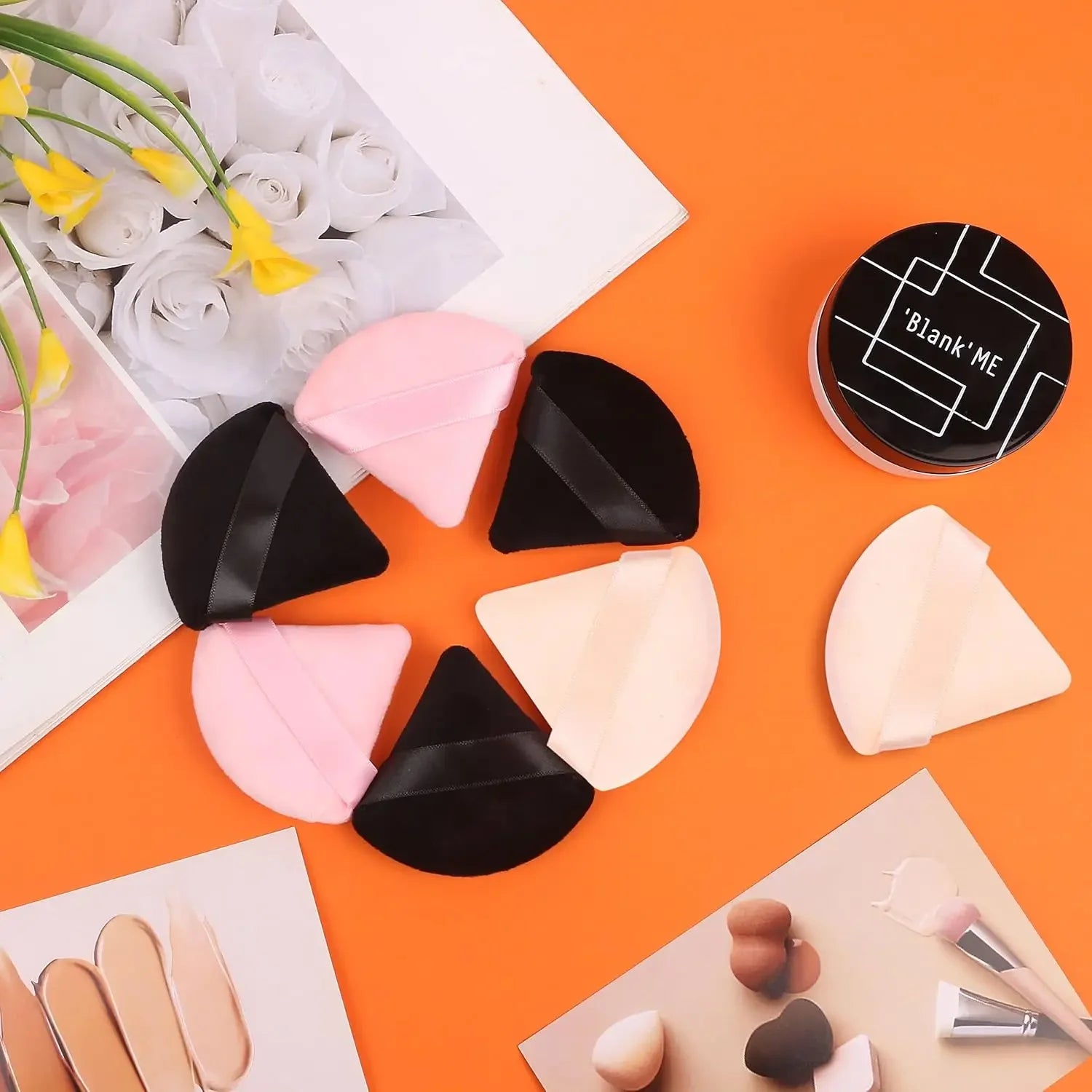 20Pcs Makeup Sponge Kit Beauty Sponges Blender Triangel Powder Puff Mini Make up Sponges For Liquid Foundation Concealer Cream