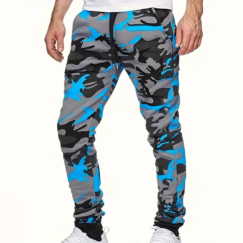 2024 New Fashion Graffiti Printed Sweatpants Men's Large Size Loose Casual Pocket Drawstring Sweatpants Winter Thick Warm Pants