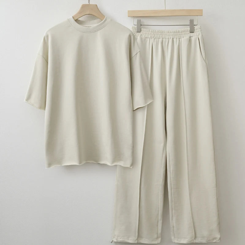 2025 New arrival Women Cotton T-shirt Pants Sets 2 piece Clothing Sets
