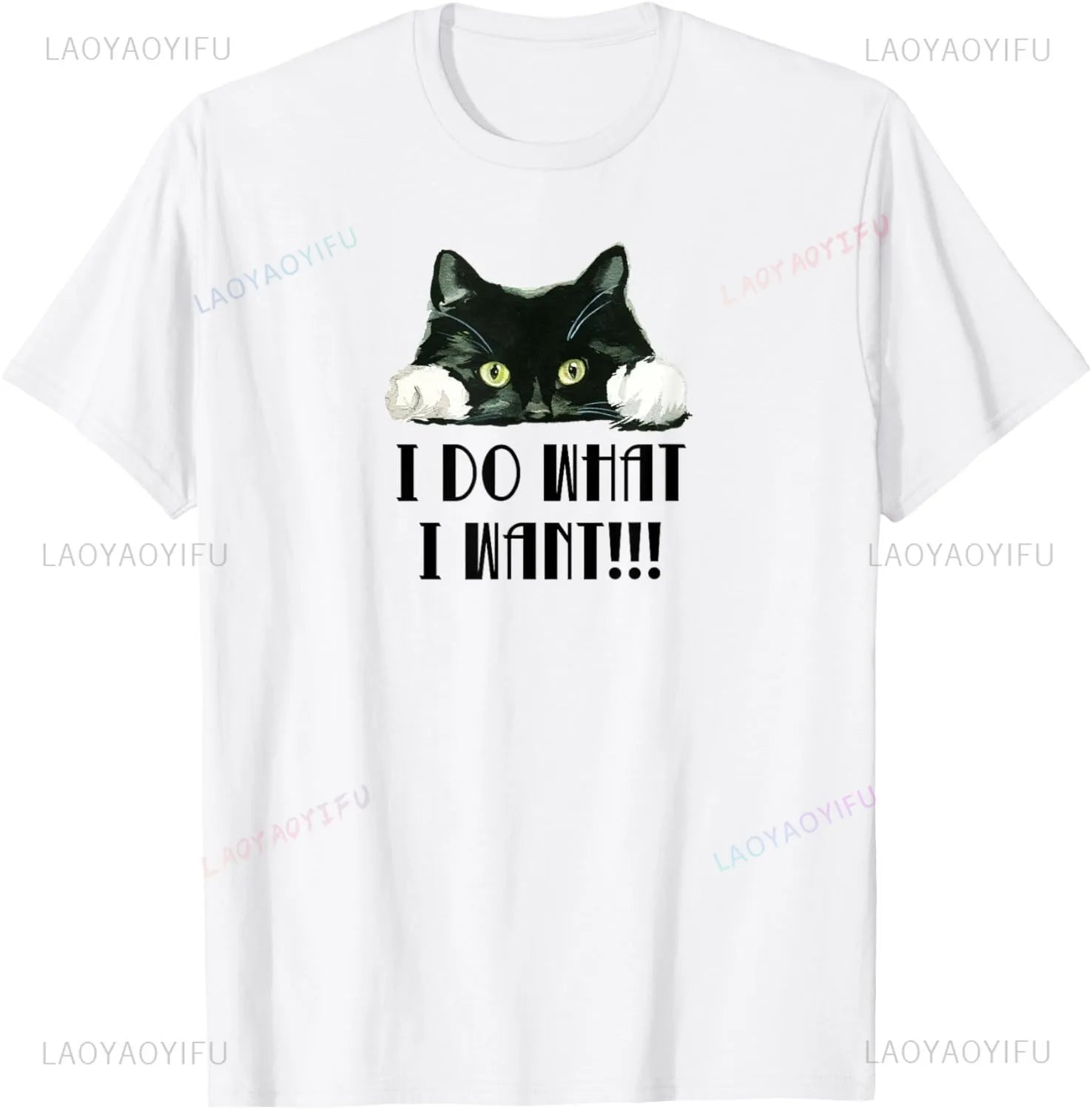 Funny Cats Sorry I Am Late I Saw A Cat T-Shirt Original Design Home Joke Streetswear Men Clothing Oversized T Shirt