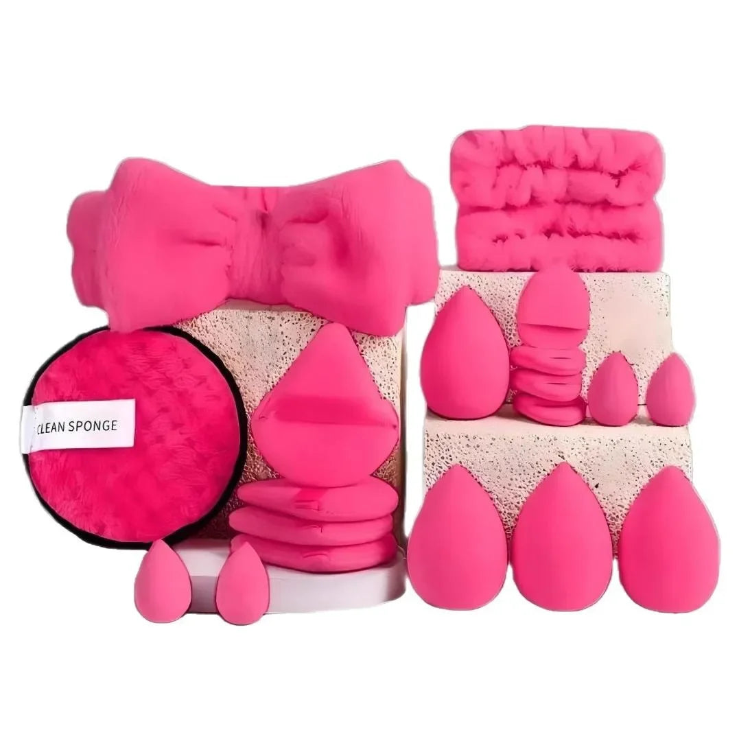 20Pcs Makeup Sponge Kit Beauty Sponges Blender Triangel Powder Puff Mini Make up Sponges For Liquid Foundation Concealer Cream