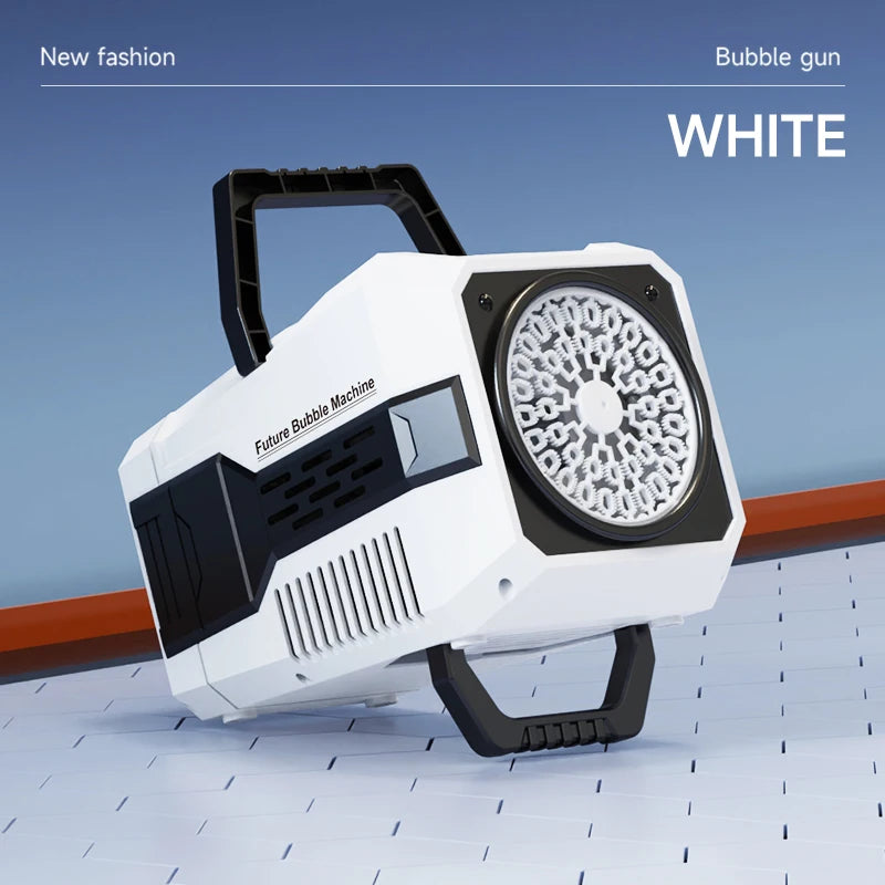 Bubble Gun 69 Holes Soap Bubbles Machine Christmas Gift Gun Shape Automatic Blower With Light Pomperos Toys For Kids XMAS