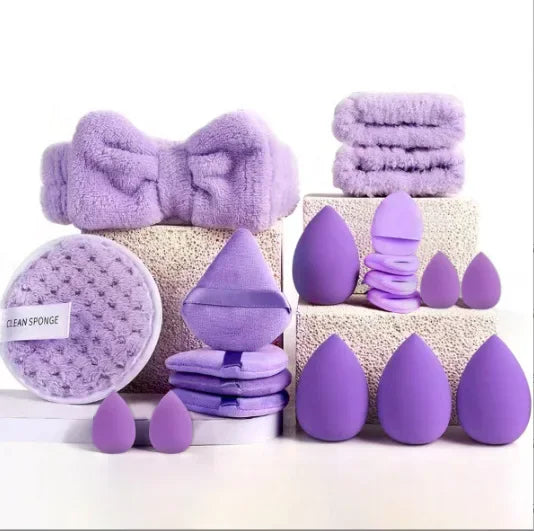 20Pcs Makeup Sponge Kit Beauty Sponges Blender Triangel Powder Puff Mini Make up Sponges For Liquid Foundation Concealer Cream