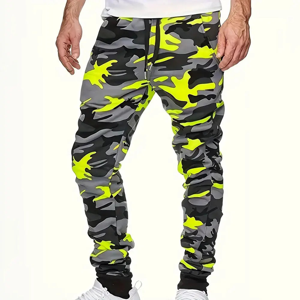2024 New Fashion Graffiti Printed Sweatpants Men's Large Size Loose Casual Pocket Drawstring Sweatpants Winter Thick Warm Pants
