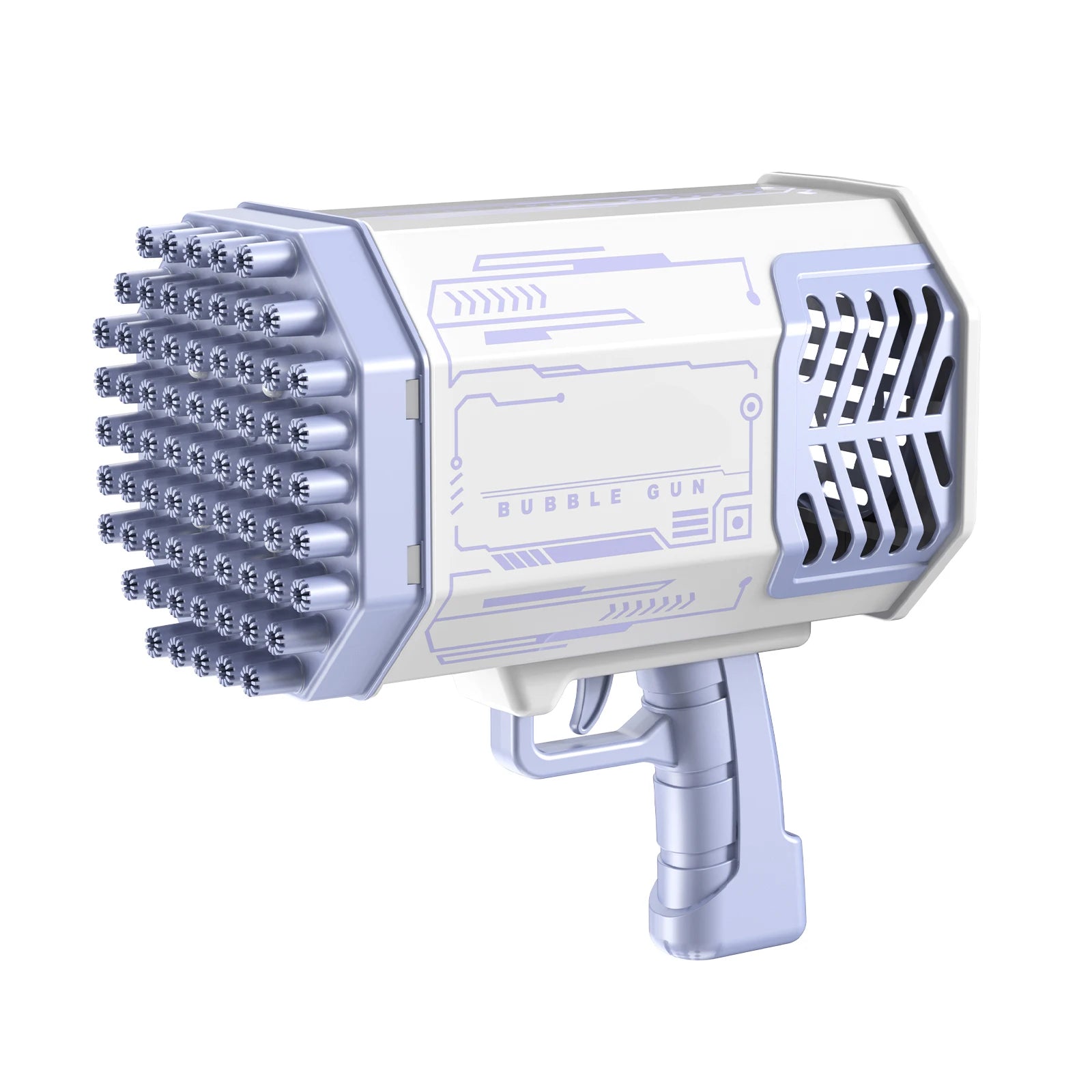 Bubble Gun 69 Holes Soap Bubbles Machine Christmas Gift Gun Shape Automatic Blower With Light Pomperos Toys For Kids XMAS