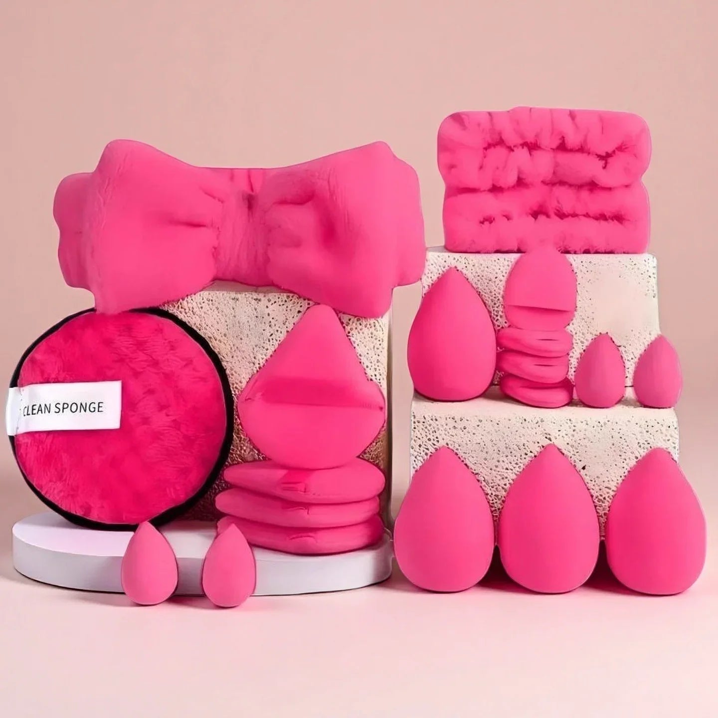 20Pcs Makeup Sponge Kit Beauty Sponges Blender Triangel Powder Puff Mini Make up Sponges For Liquid Foundation Concealer Cream