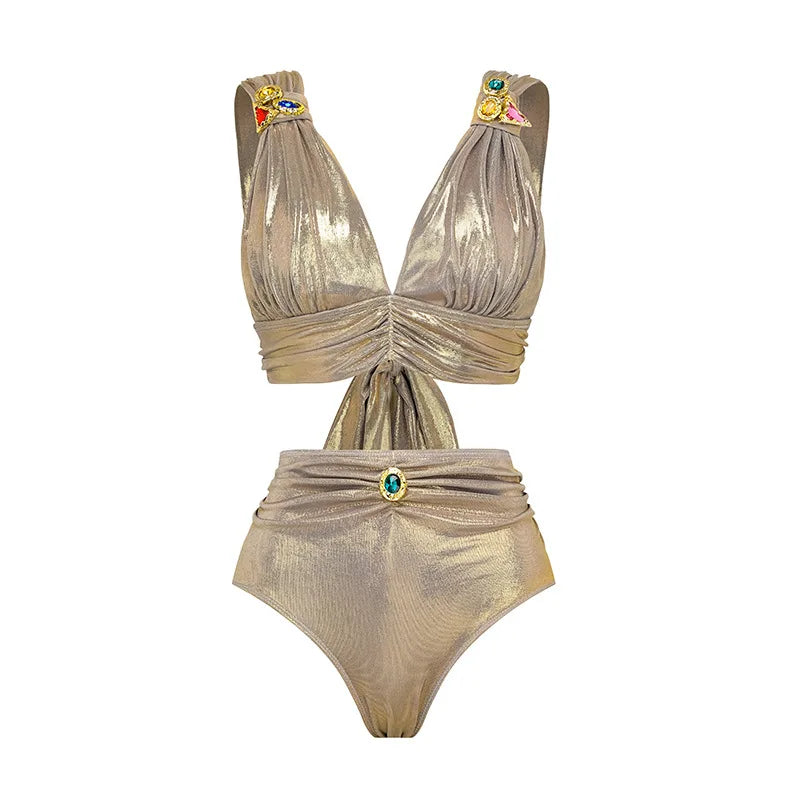 2025 3D Flower Bikini Bandage Swimsuit High Waist Swimwear for Women Brazilian Bikini 3 Pics Bathing Suits Summer Female